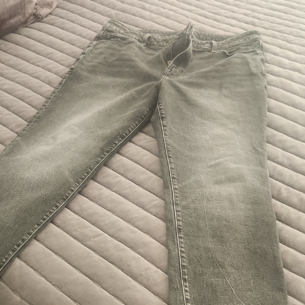 Express Men's Faded Black Slim Jeans